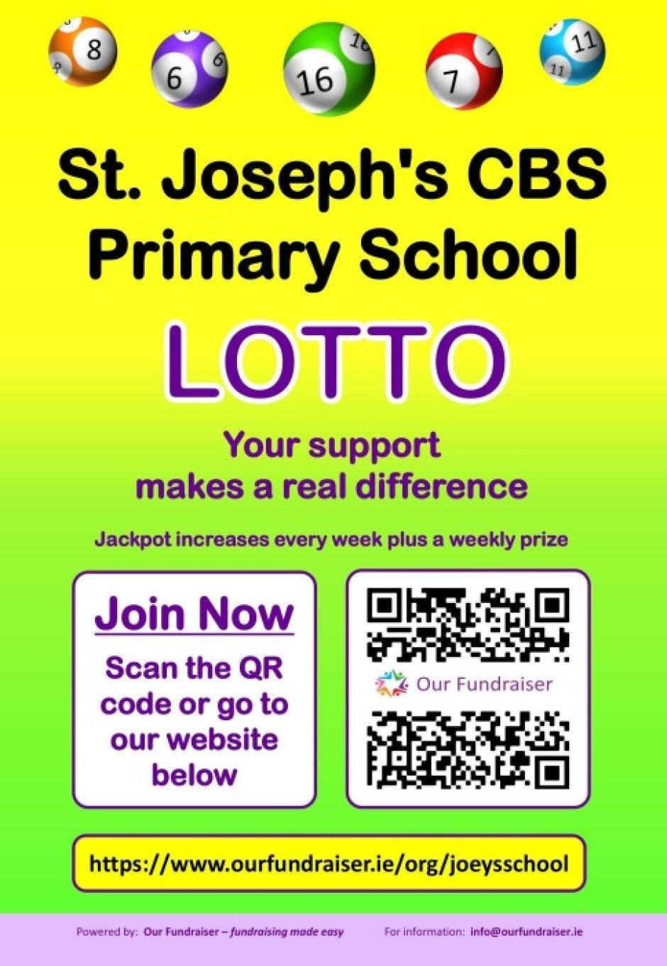 Sign up to our school lottery! 